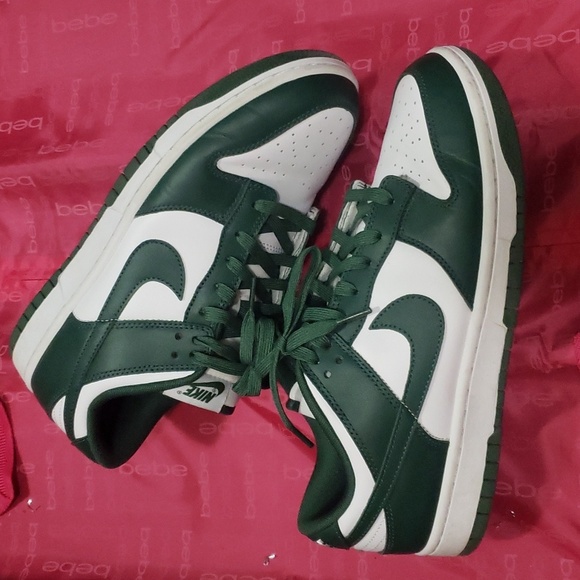 Nike dunk low green and white colourway 9.5 - Picture 4 of 8